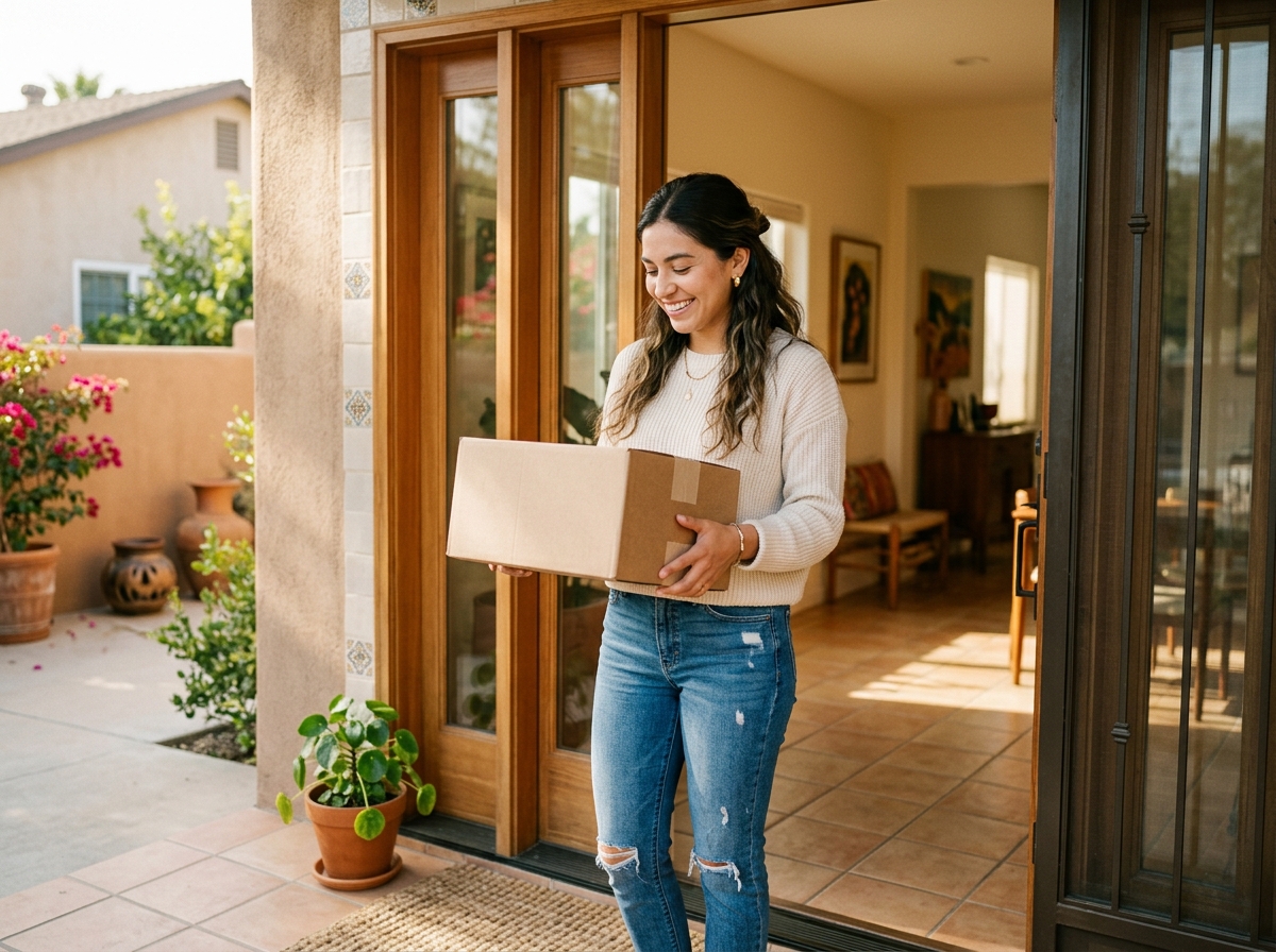 Entrega del paquete a tu casa en México
